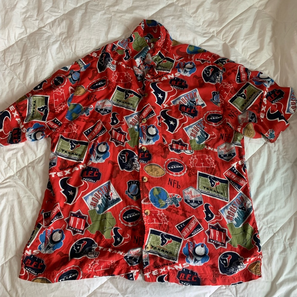 Vintage NFL Texans Hawaiian shirt
